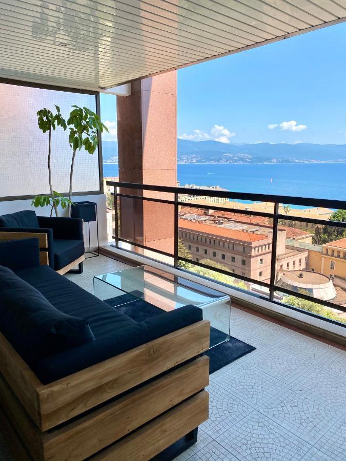 Grand T2 Standing Ajaccio Proche Centre Et Plages Vue Panoramique Parking Prive 外观 照片
