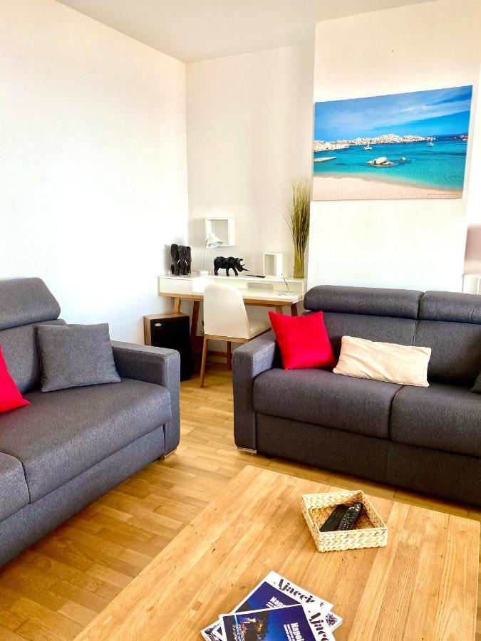 Grand T2 Standing Ajaccio Proche Centre Et Plages Vue Panoramique Parking Prive 外观 照片