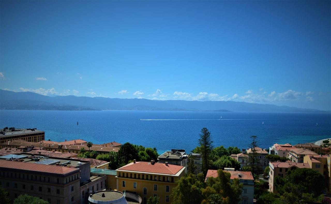 Grand T2 Standing Ajaccio Proche Centre Et Plages Vue Panoramique Parking Prive 外观 照片