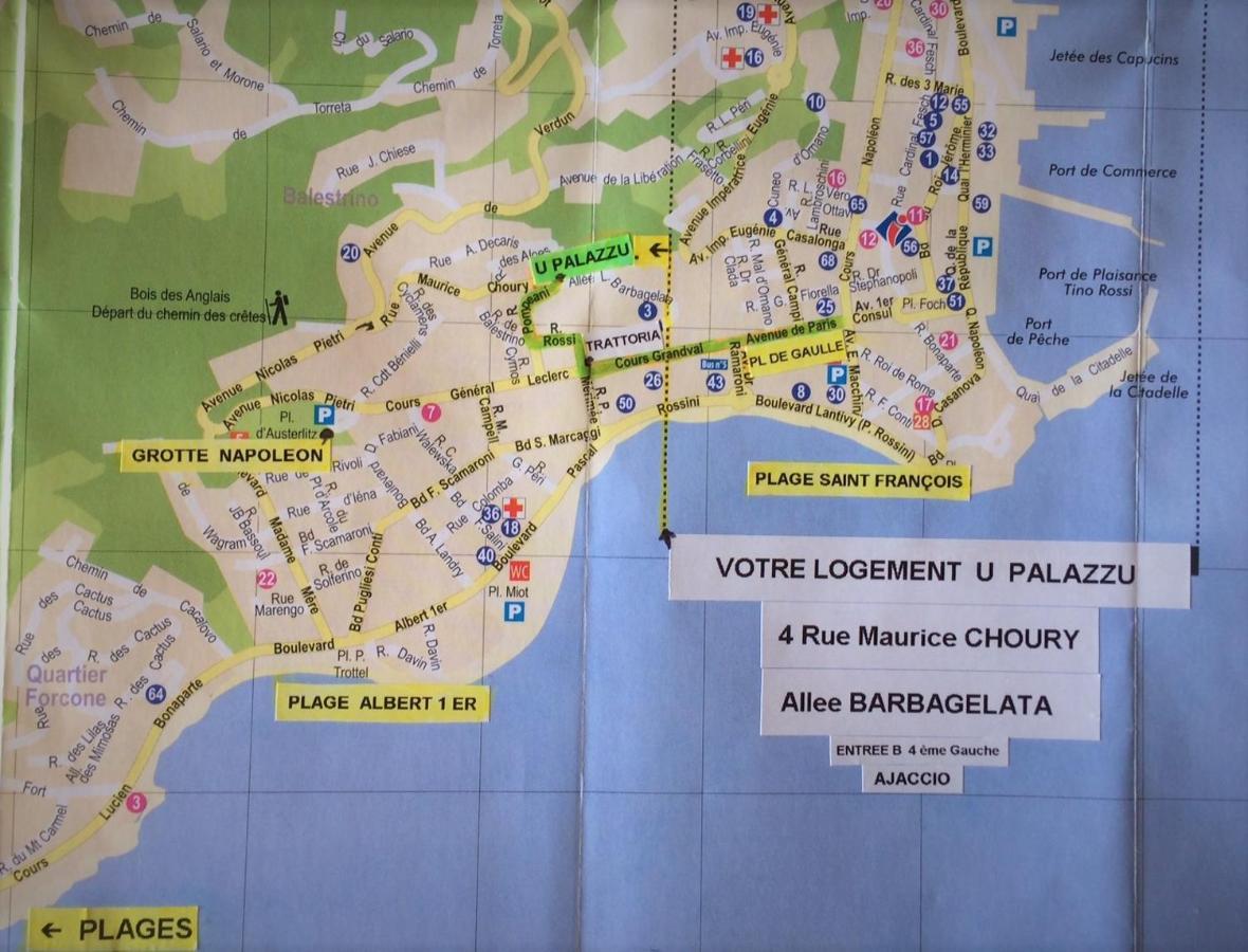Grand T2 Standing Ajaccio Proche Centre Et Plages Vue Panoramique Parking Prive 外观 照片