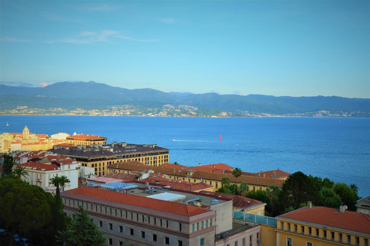Grand T2 Standing Ajaccio Proche Centre Et Plages Vue Panoramique Parking Prive 外观 照片