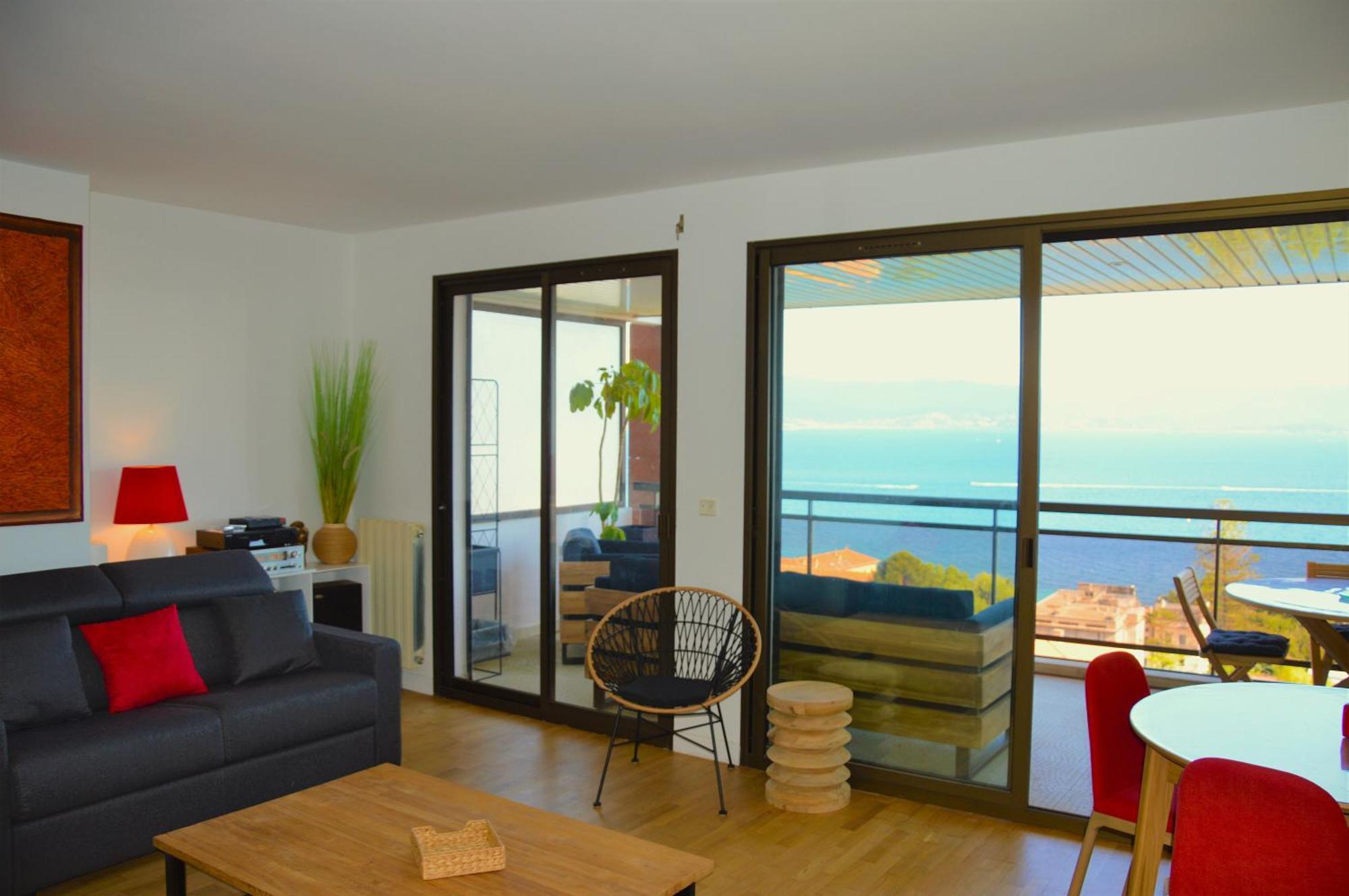 Grand T2 Standing Ajaccio Proche Centre Et Plages Vue Panoramique Parking Prive 外观 照片