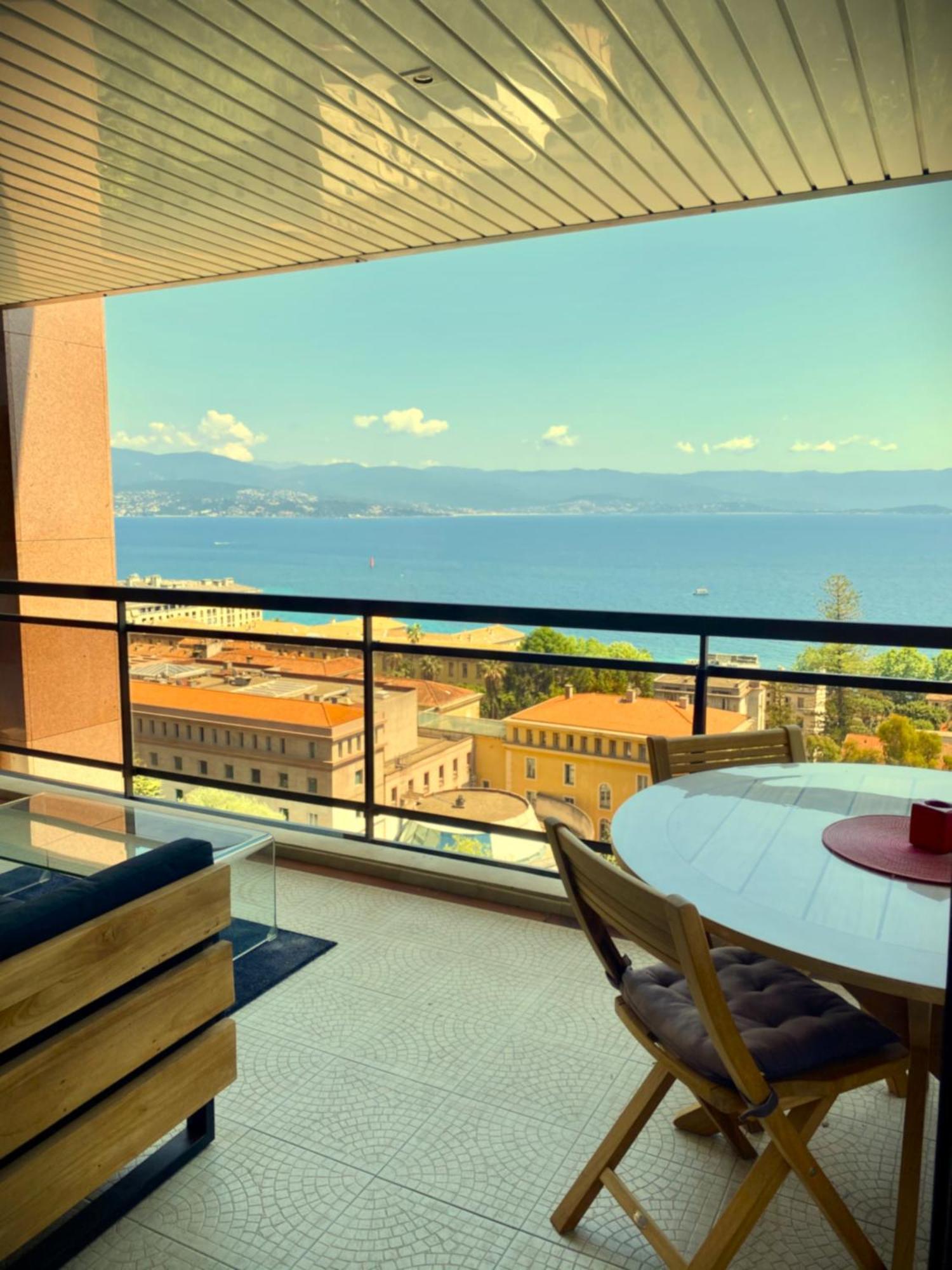 Grand T2 Standing Ajaccio Proche Centre Et Plages Vue Panoramique Parking Prive 外观 照片